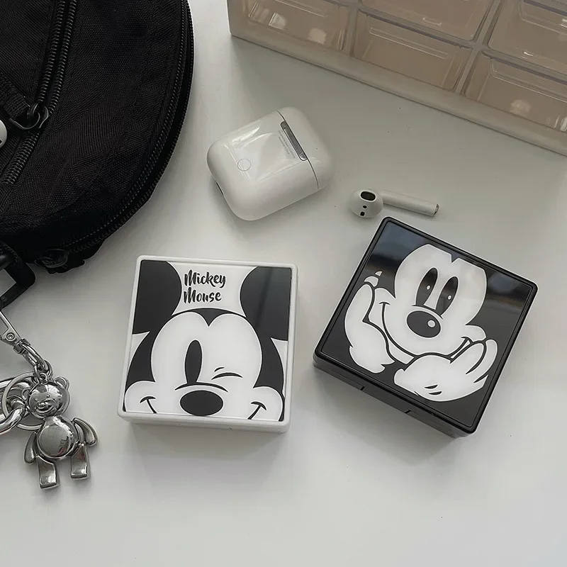 Contact Lens Case Disney Mickey Mouse Eye Contact Lenses Container with Silicone Tweezers Mini Pocket Box