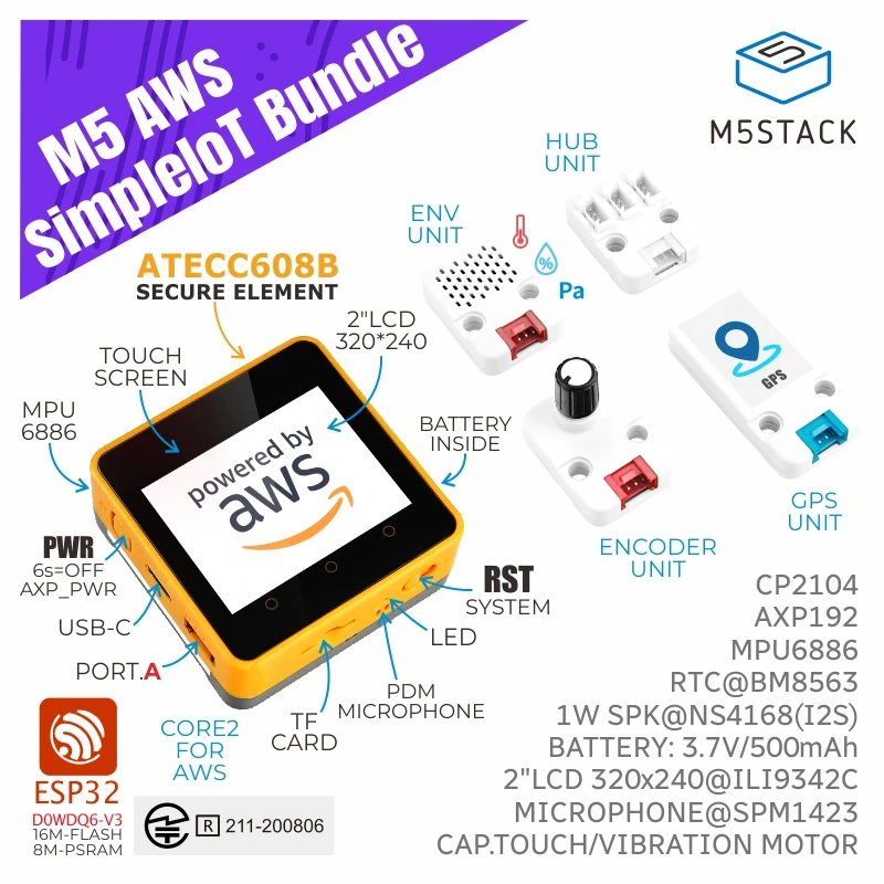 M5Stack  AWS IoT Edukit, SimpleIoT Ÿ  V1.0