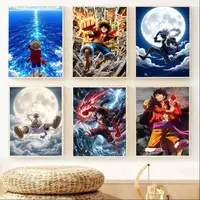 ⁦ملصقات "لوفي" جدارية عالي الدقة | HD "Monkey D. Luffy" Waterproof Wall Art Poster Stickers⁩ - الصورة ⁦2⁩