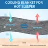 2023 New Cooling Blankets Smooth Air Condition Comforter Lightweight Summer Quilt Cool Feeling Fibre Skin-friendly Breathable 6