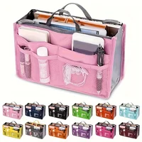 1 Piece Multi-Pocket Travel Organizer - Lightweight Oxford Fabric, Zipper Closure, Short Trip Cosmetic and Toiletry Organizer 1