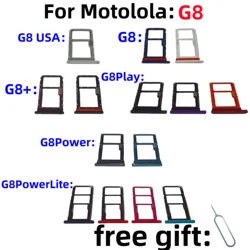 SIM Card Adapter Tray Chip Slot Drawer Holder (For G8Plus Black)