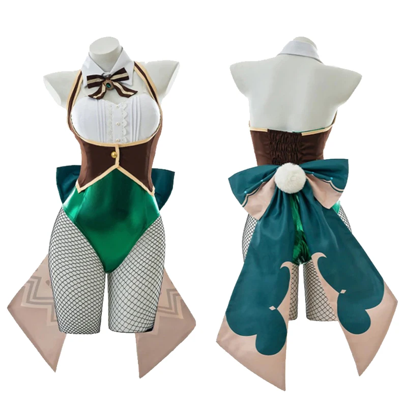

Genshin Impact Venti Barbatos Cosplay Costume Cute Bunny Girls Jumpsuit Backless Bodysuit Outfits Halloween Carnival Suit
