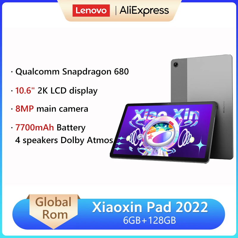 Globální rom lenovo xiaoxin blok 2022 lenovo tablety snapdragon 680 octa jádra 10.6