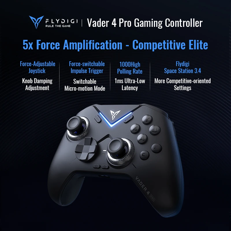 Flydigi Vader 4 Pro Game Handle Wireless Gamepad Gaming Controllers With Hall Rocker For PC/Switch/Mobile/TV