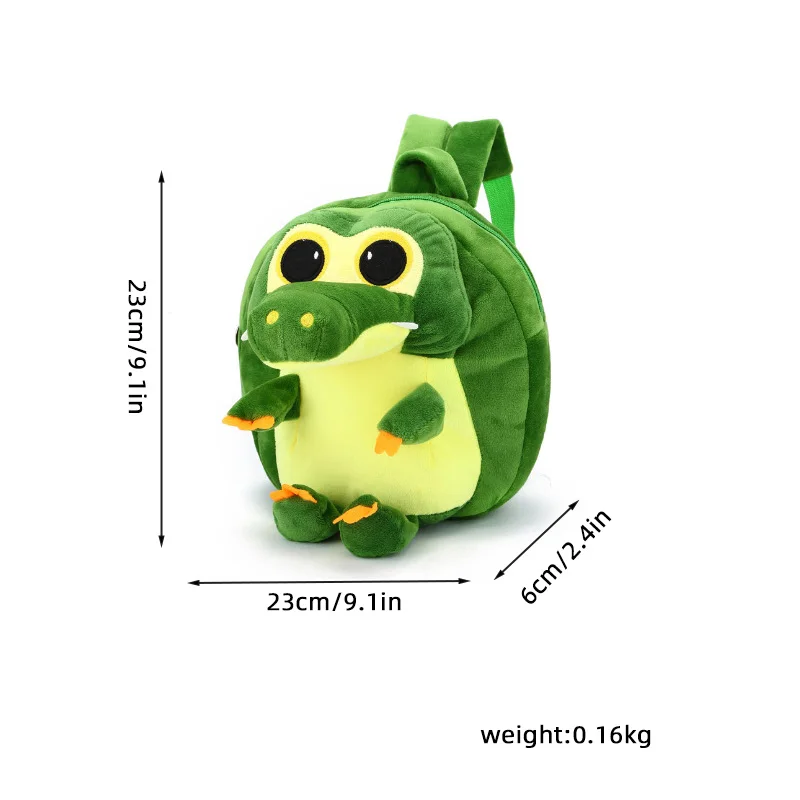 Kids Winter Plush School Bags Cute 3D Dinosaur Kindergarten Boy Girl Backpacks Cartoon Kids Should Bags Backpacks for Children - 6