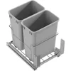 Bottom Mount Pull-Out Waste Container With Door Mounting Kit - Pull-Out Wire Basket-Grey 2 Waste Can-for 18" Frameles 1