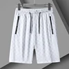 Summer New Fashion Trend Capris Versatile Large Size Ice Silk Shorts for Men 4
