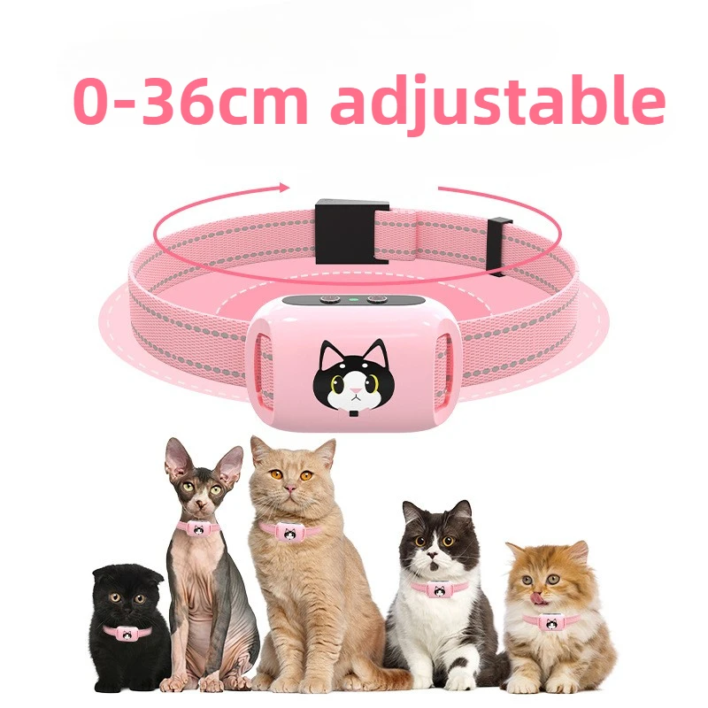 Cat Call Stopper Small Cat Pet Automatic Call Stopper 2 Modes Safe Intelligent Collar Training Portable Rubber Pet Supplies