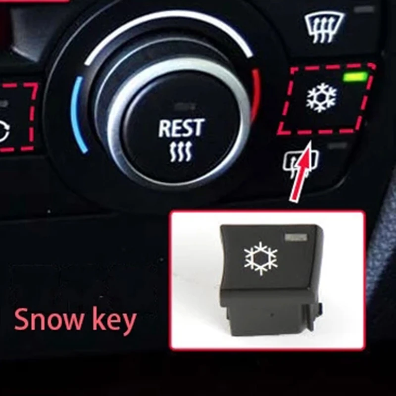1Pcs Air Conditioner Snowflake Button Repair Button For-BMW E90 E91 E92 E84 E93 F25 2004-