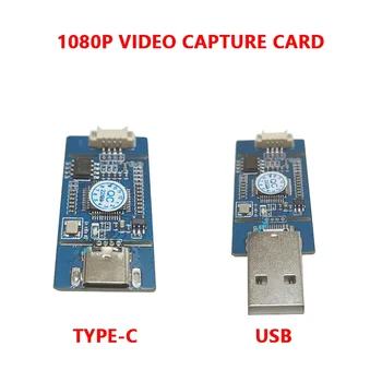 Scheda di Uscita USB/Scheda TYPE-C per Acquisizione Segnale Analogico AV CVBS e S-VIDEO in Digitale, Senza Driver, 1080P