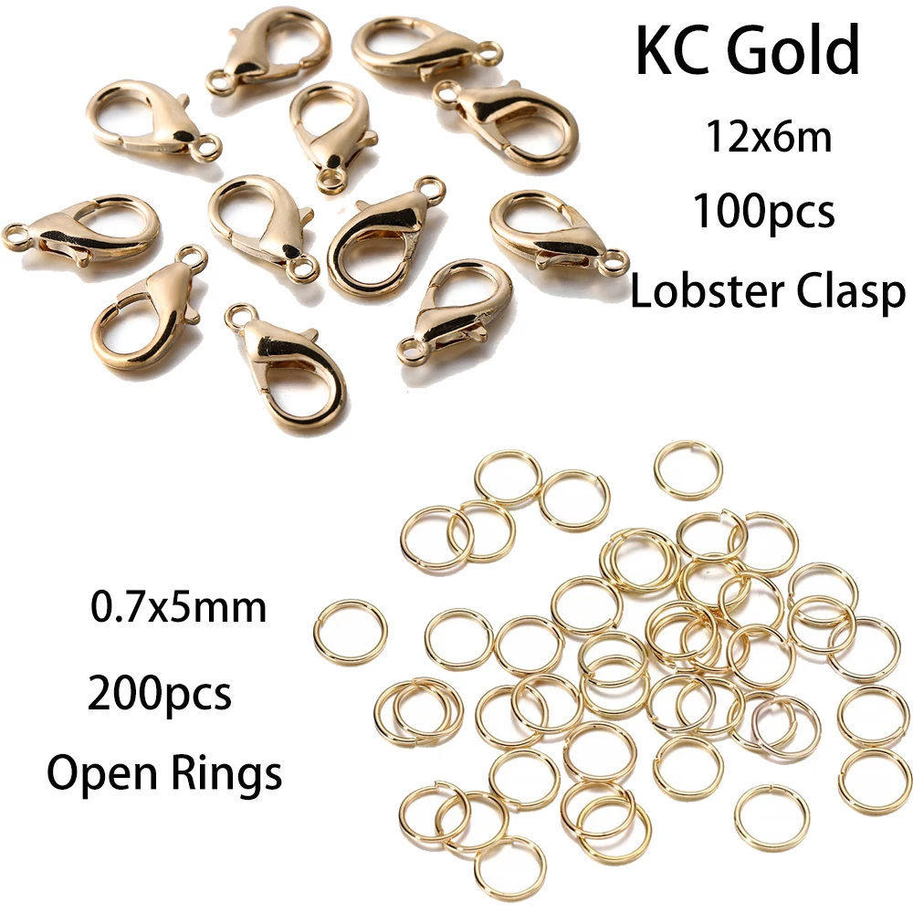 Vibrant Jewelry Making Kit - 300-Piece Rings and Clasps Set