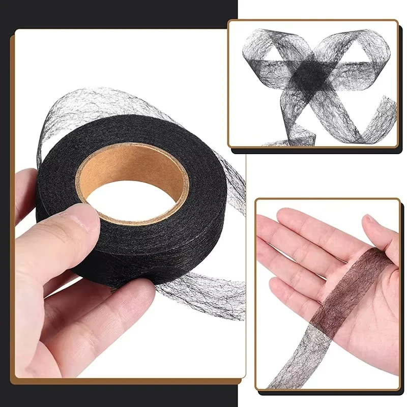 Pants Hem Tape 24M Pants Hem Tape Self-Adhesive Edge Shorten Paste Tape DIY Tools Jean Clothes Length Shorten Household Sewing Accessories