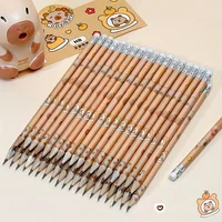 20Pcs Kapibara Round Stick Pencils, Length 7.47inch Cm, with Pencil Lead, for Sketching, Drawing, Marking, Art Supplies, Woodworking Pencils, Stationery, Office Supplies, School Supplies, Stationery Sets, Back-To-School Season 5