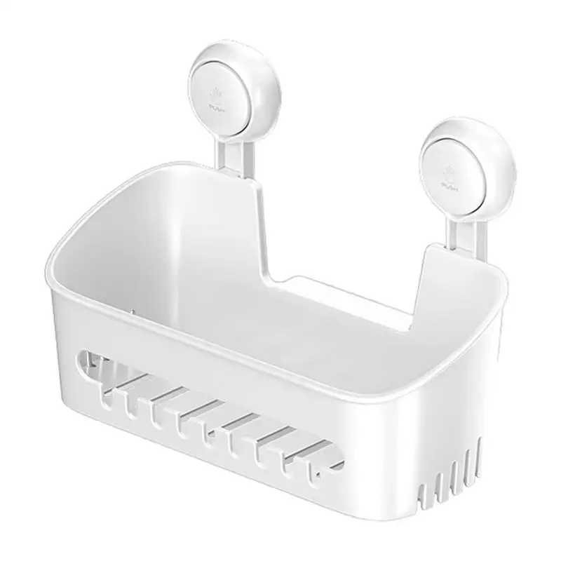 

Suction Cup Storage Rack No-drill Corner Shelf Shower Storage Holder Transparently Bathroom Shelves Suction Cup Home Accessories