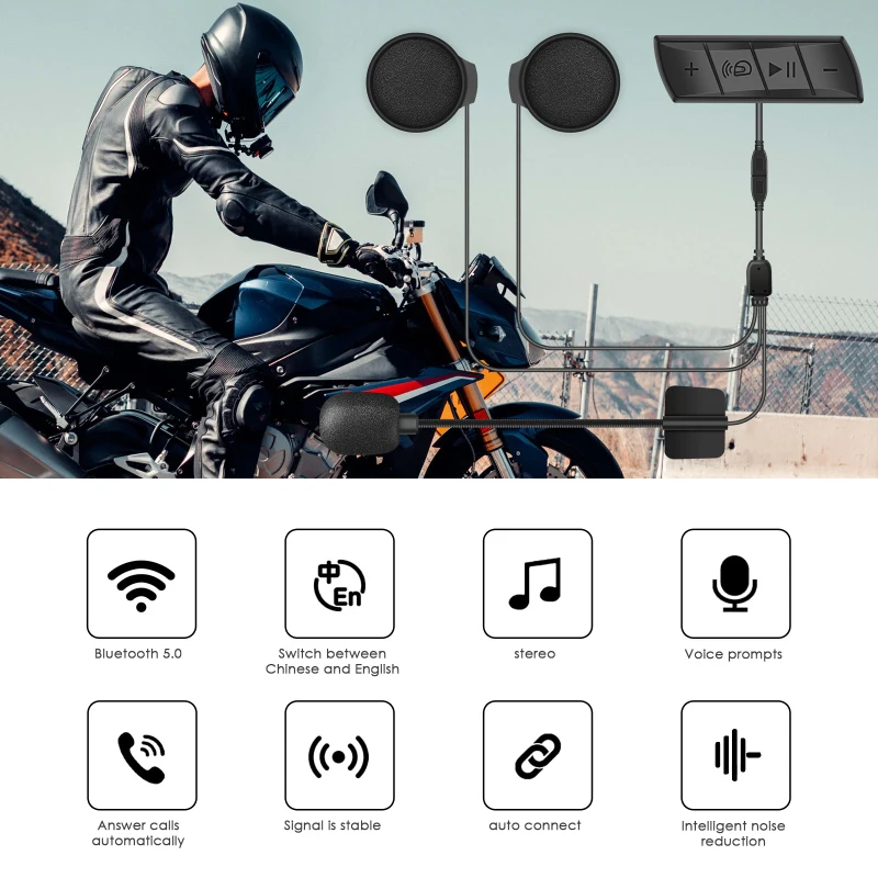 

VR robot Motorcycle Helmet Bluetooth Headset FM Radio Moto Waterproof Wireless Handsfree Headphone Music Speaker Auto Answer