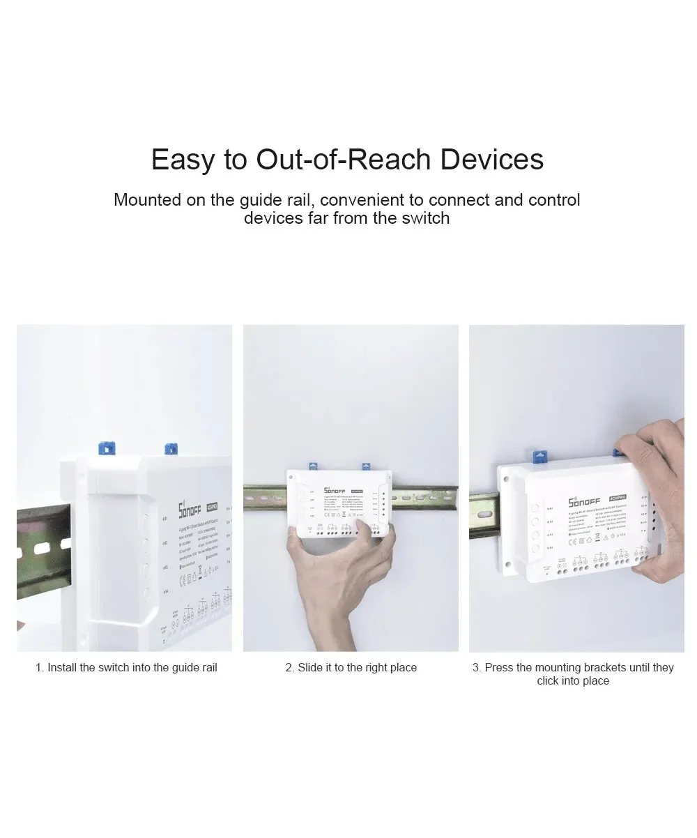 4CH PRO R3 4CHR3 4 Gang Wifi Smart Switch 433mhz RF Control Smart Home Support A