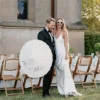5/12/16PCS Paper Parasol Wedding Paper Umbrella Party Favor 60/80cm White Umbrellas for Bridal Shower Centerpieces Photo Props 2