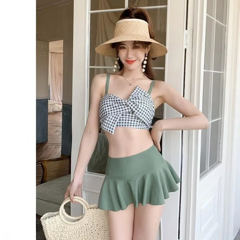 New Sexy Push Up Swimsuit Women Bikini 2024 Swimwear Brazilian Green Bikini Set Female Beach Bathing Suit Biquini Bathers X207
