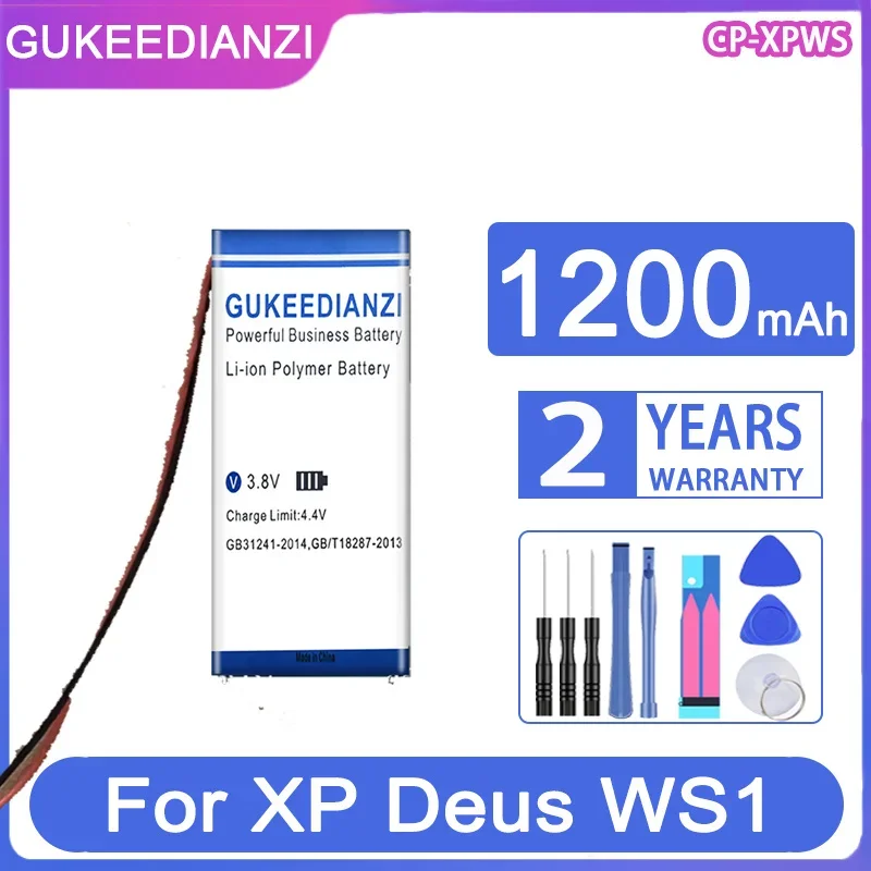 Gukeedianzi Batteria Di Ricambio Cp-Xpws Cpxpws 1200Mah Per Batterie Digitali Xp Deus Ws1 Ws2 Ws3 Ws4 Ws5
