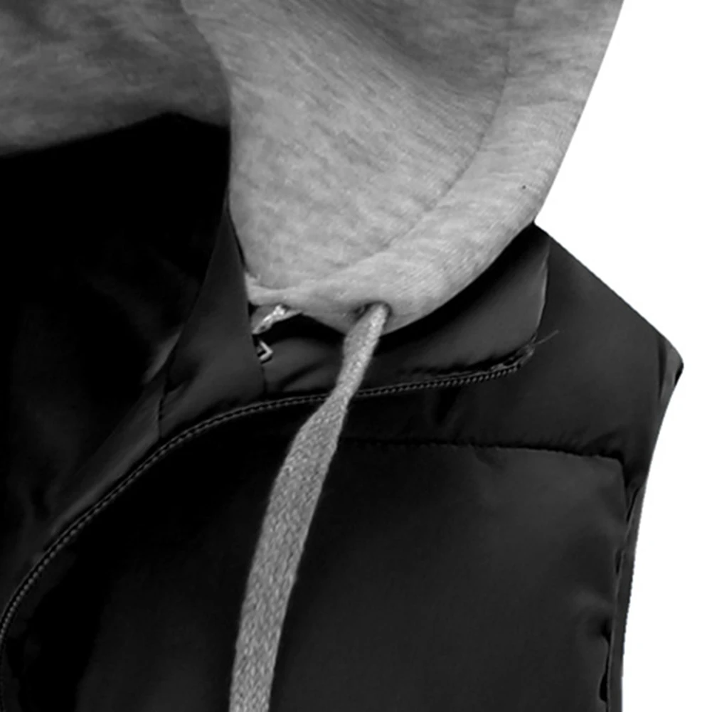 Waterproof Sleeveless Jacket Vest for Men Hooded Waistcoat Cold Prevention Gear Black/Red/Grey/Dark blue/Orange тарелка porland dark grey 187618