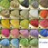 600M Colorful Natural Raffia Straw Yarn for Hand Knit Crochet Summer Hat Handbag Straw Hat Organic Raffia Diy Crochet Material 6