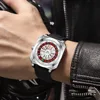 Fashion Luminous Quartz Men's Watch Square Dial Simple Creative Luxury Casual Sports Watch for Man Waterproof Reloj Hombre