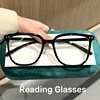 Women Stylish Oversized Reading Glasses Unisex Large Frame HD Lens Eyeglasses New Fashion Square Far Sight Eyewear for Female 1