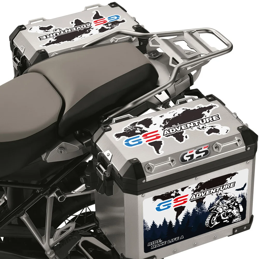 Trunk R 1200 GS R1200 GSA Case For BMW R1200GS Stickers Panniers Luggage Aluminium Adventure Motorcycle Tail Top 2017 2016 2015