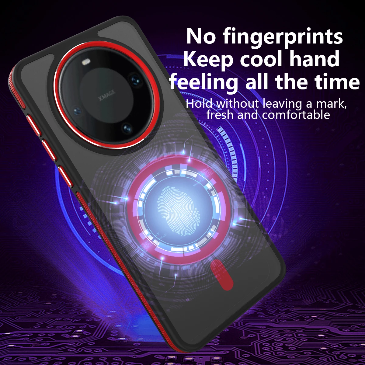 Per Huawei Mate 60 / 60 Pro Custodia Per Telefono, Attrazione Magnetica Colorata In Silicone Morbido Smerigliato E Cover Posteriore Rigida