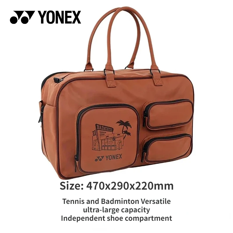 Yonex High-quality Yy Badminton Racket Sports Bag Casual Fashion Shoulder Bag Handbag Large Capacity Tennis Badminton Dual-Use