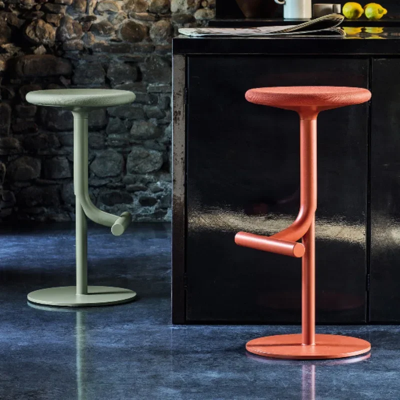 Quality Nordic Light Luxury Lifting Bar Chair American Ins Web Celebrity Milk Tea Shop High Chair Home Front Desk Round Stool