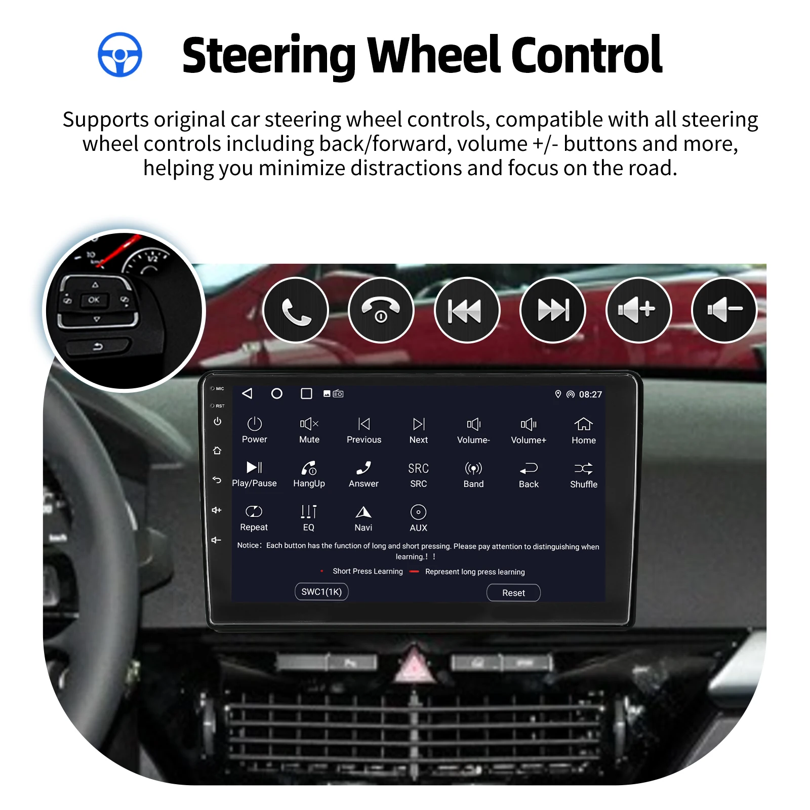 ESSGOO 9 Zoll IPS Touchscreen Für Opel/Vauxhall Astra H 2006-2014 Wireless Apple Carplay Android Auto Android 15 Autoradio GPS Navigation WIFI Lenkradfernbedienung BT FM RDS Spiegel Link ASP Sound 2+32G/2+64G/4+64G – Detail 15