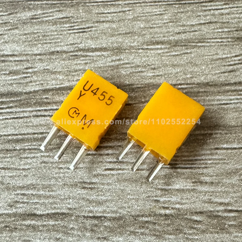 100PCS 455KHz U455Y U455 Radio Specific Filter Remote Control Three pin 3P ceramic crystal resonator