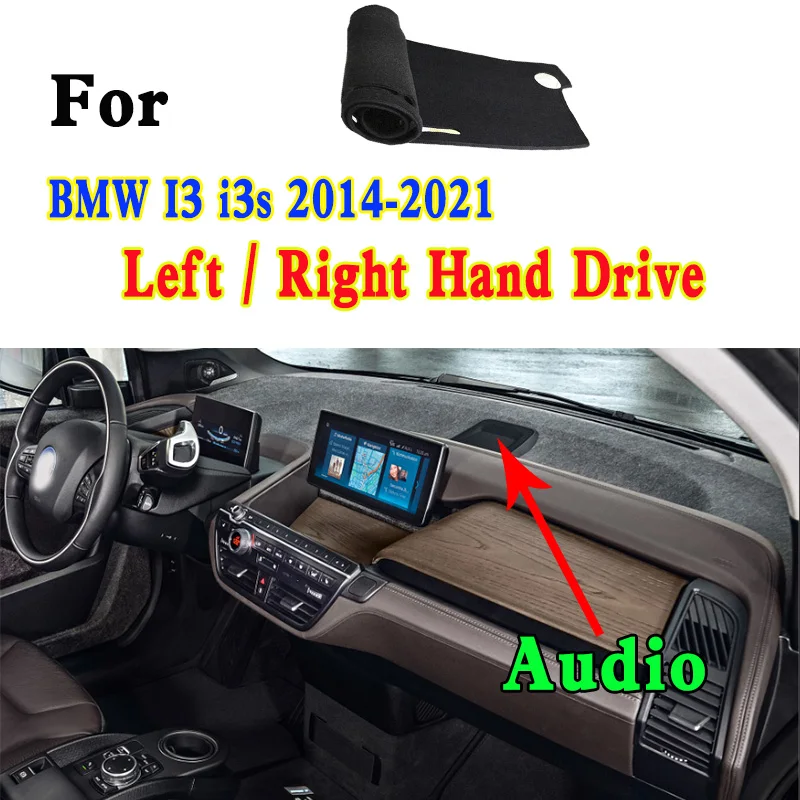 Couvercle Indicateur BMW I3/i3S - Acier Inoxydable Brossé - Autocollant De Décoration Pour écran De Tableau De Bord - 11