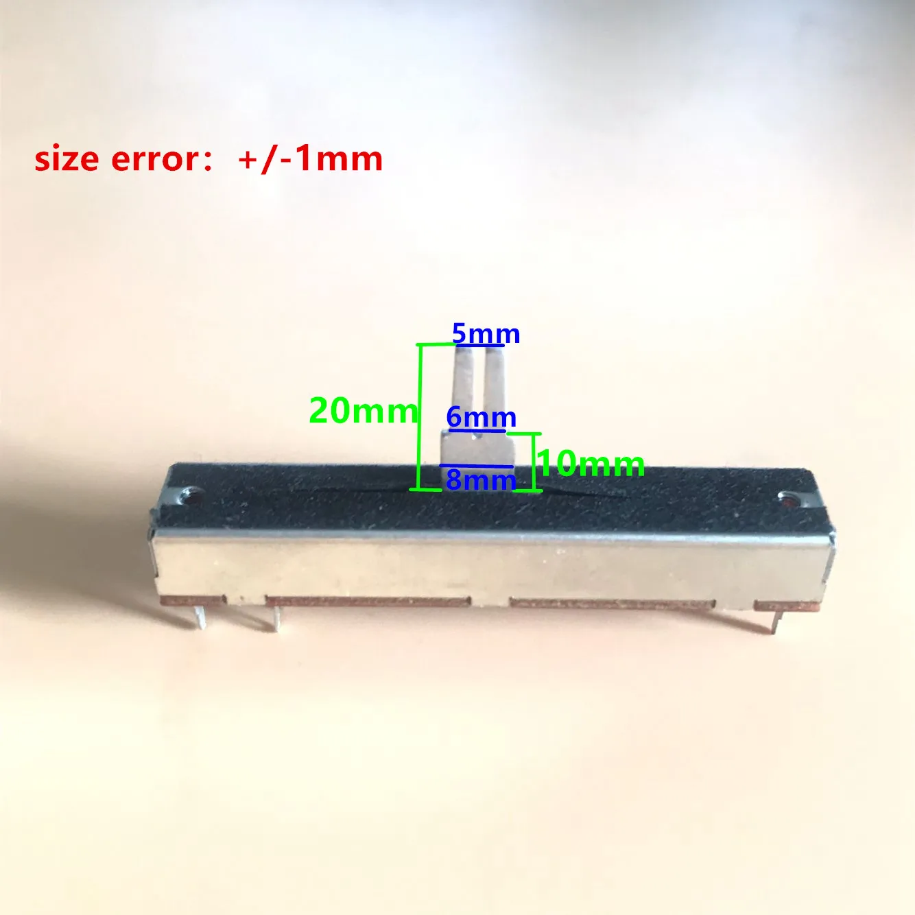 Mixer 10pcs for ALPHA SV453 A50Kx2 Straight Slide Potentiometer 20A6 / 73mm Fader for NEARSTAR Numark variable resistors