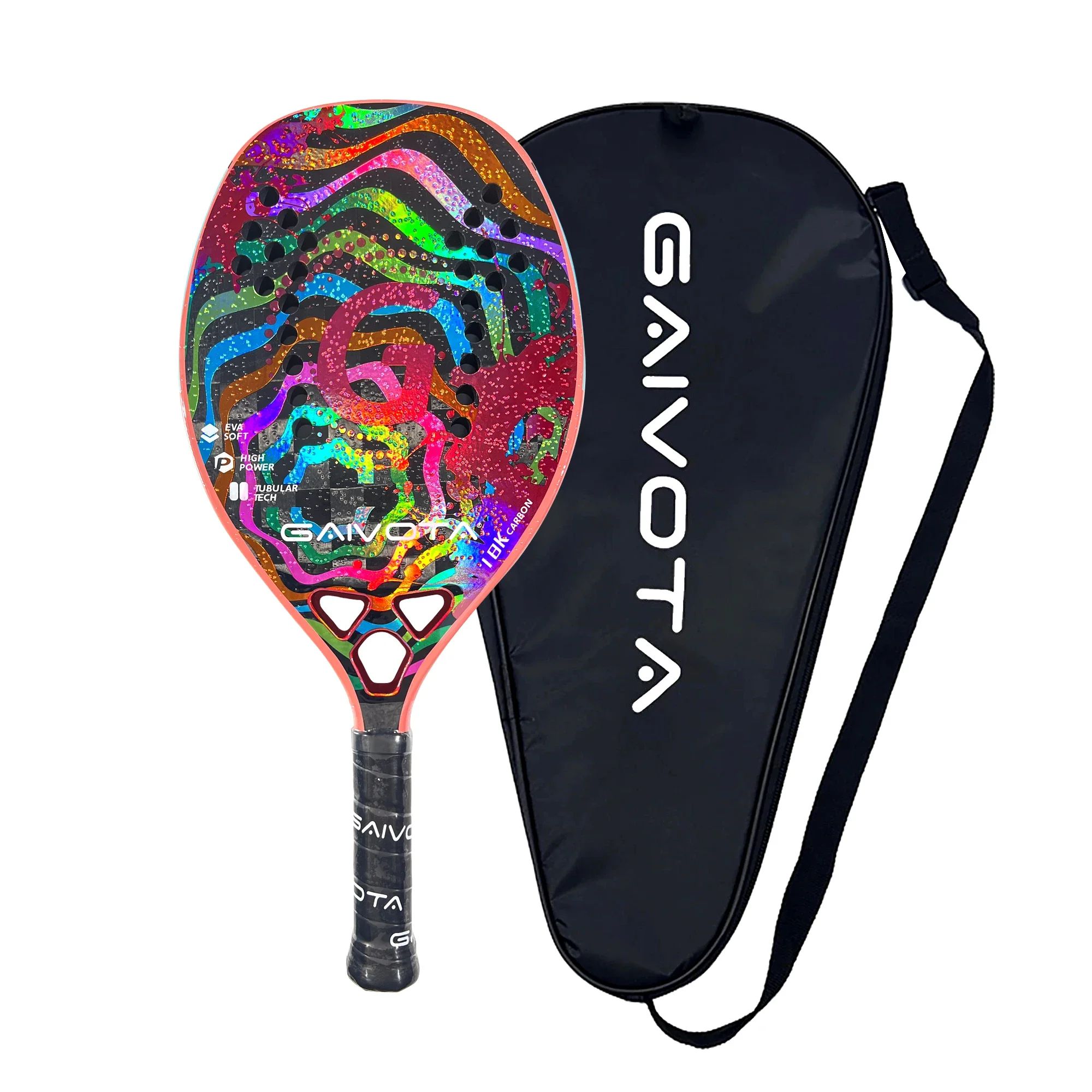 Tennis racket Gaivota Beach tennis racquet 18K carbon belt backpack