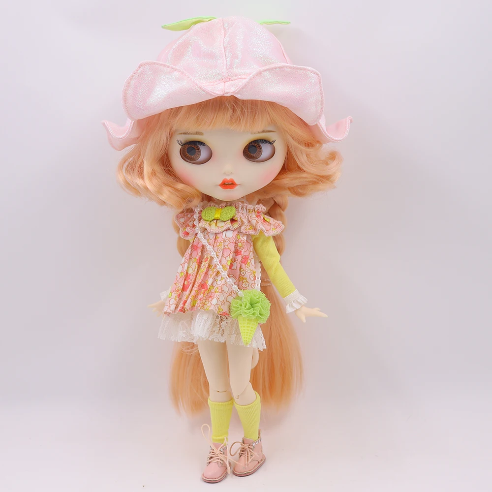 اسٽيسي - پريميئم Custom Neo Blythe گڏي سان گڏ جنجر وار، اڇي چمڙي ۽ مٽي مسڪرائيندڙ چهرو 2