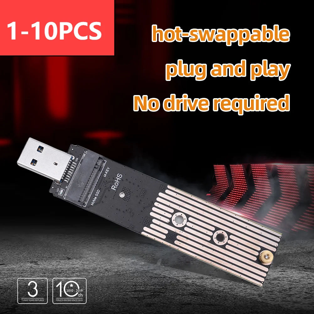 Ｚ 970 960 ø USB 3.1 Gen 2-M.2 NVME SSD  ȯ NVME M2-USB 3.1  ī , 10Gbps, 1-10 