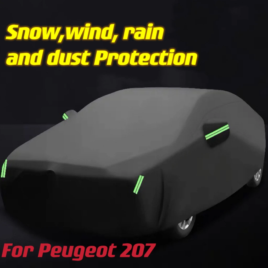

1pcs Full Car Cover SUV Anti-UV Outdoor Indoor Sun Shade Rain Snow Dust Protection Cover For Peugeot 207 Accessories