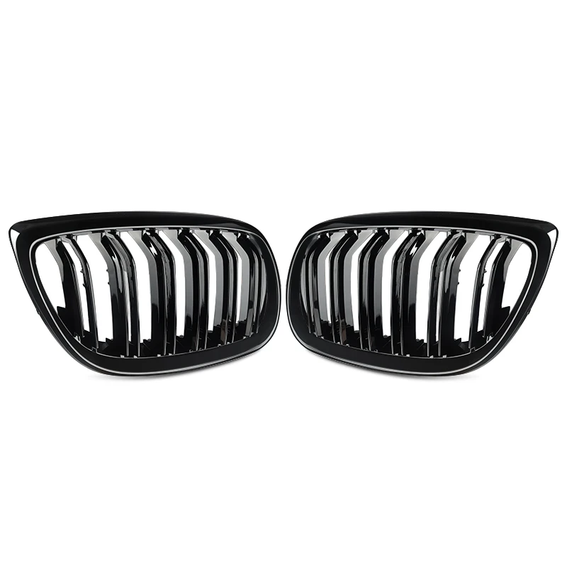 Gloss Black Grille Pair for BMW E92/E93 Pre-Facelift