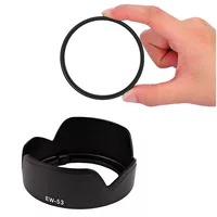 49mm UV Filter EW-53 Bayonet Lens Hood for  Canon EOS R100 R50 R10 RF-S 18-45mm / M6 M50 II M5 M10 M100 M200 15-45mm Lens 1