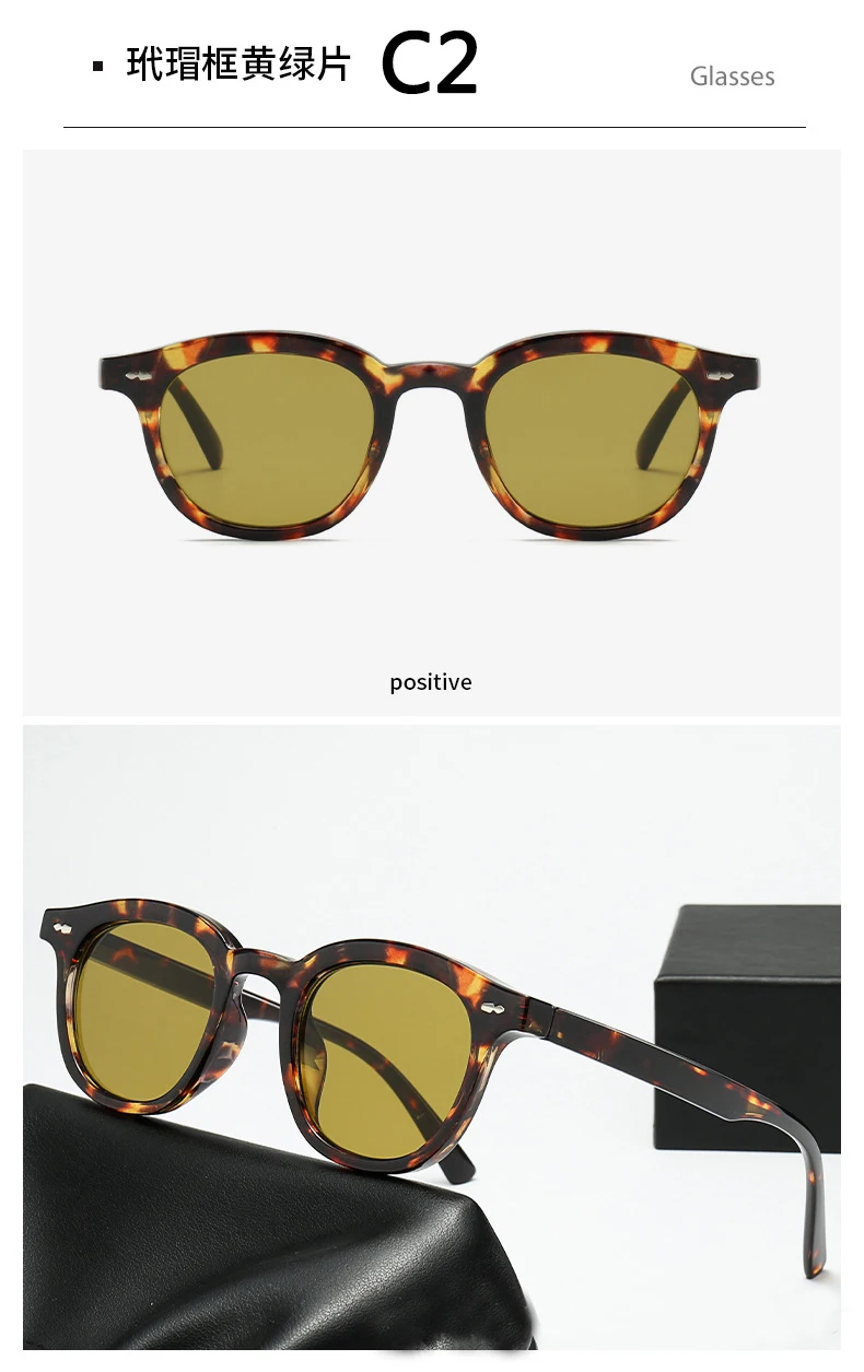 Mode Retro männer Sonnenbrille Leopard Print Klassische Shades Männer Im Freien Sonnenschirm Brille UV400 Oculos De Sol gafas de so – Detail 10