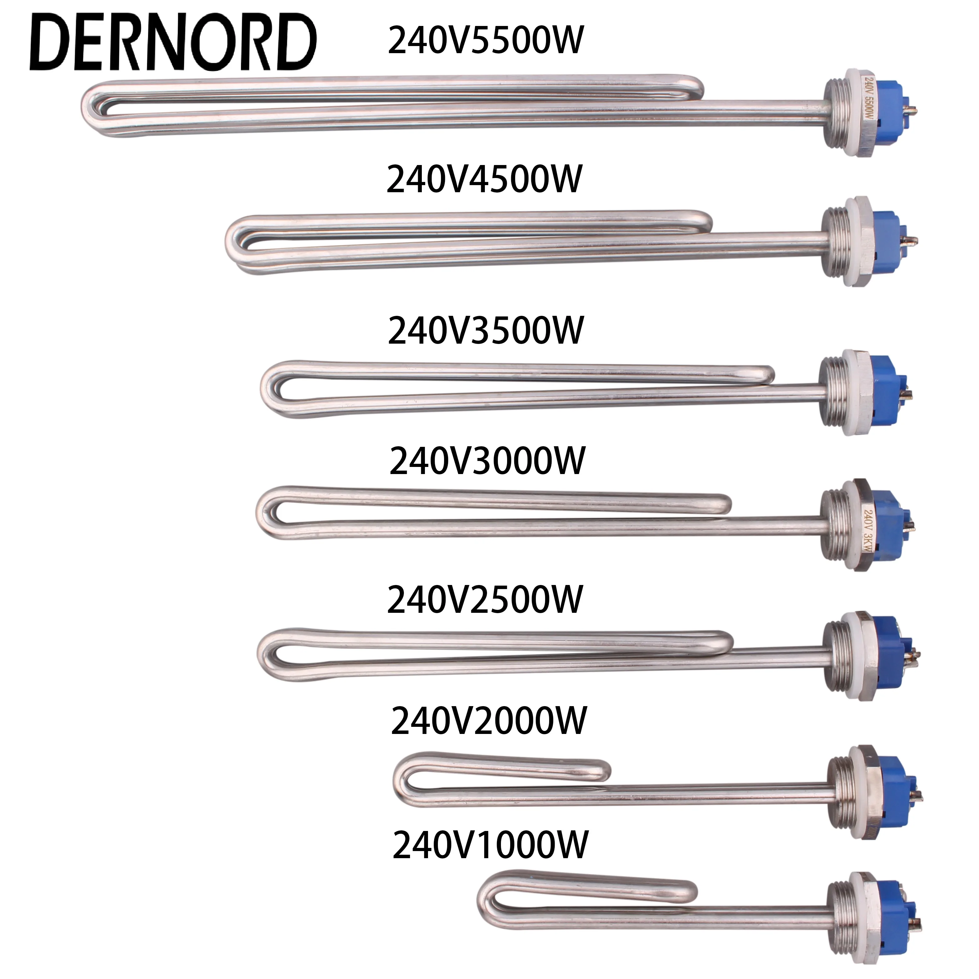 Dernord Heating Element Foldback Type 240v Water Heater With Screw In 1