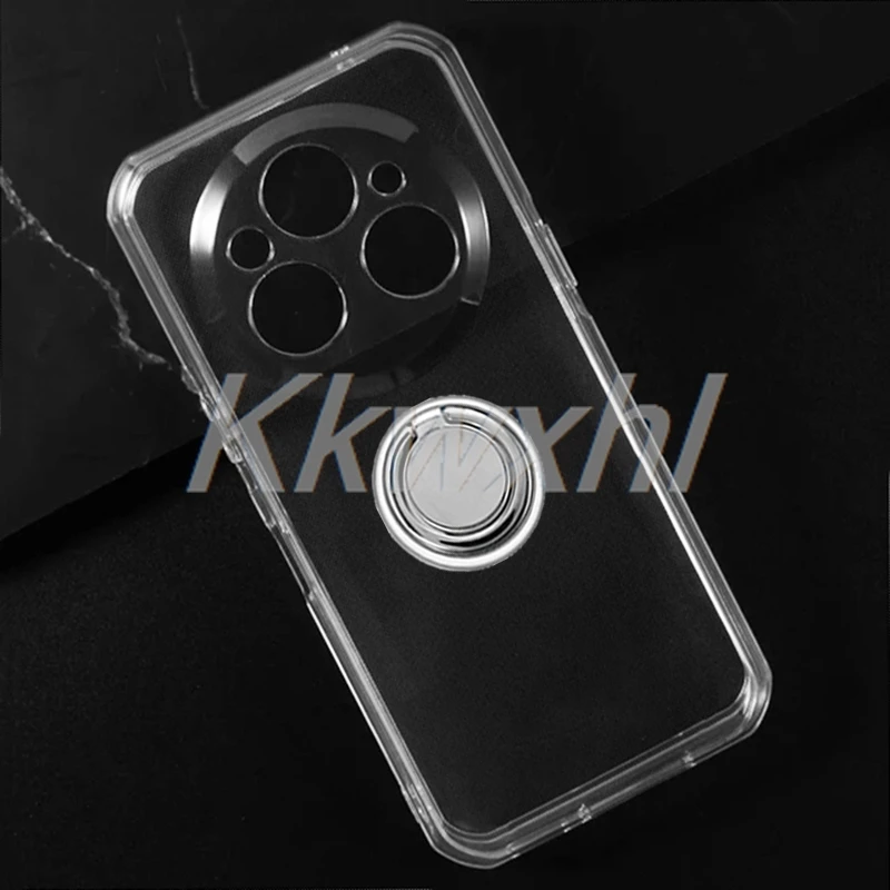 Shockproof Phone Case with Back Ring Holder Bracket - Soft and Durable Cover