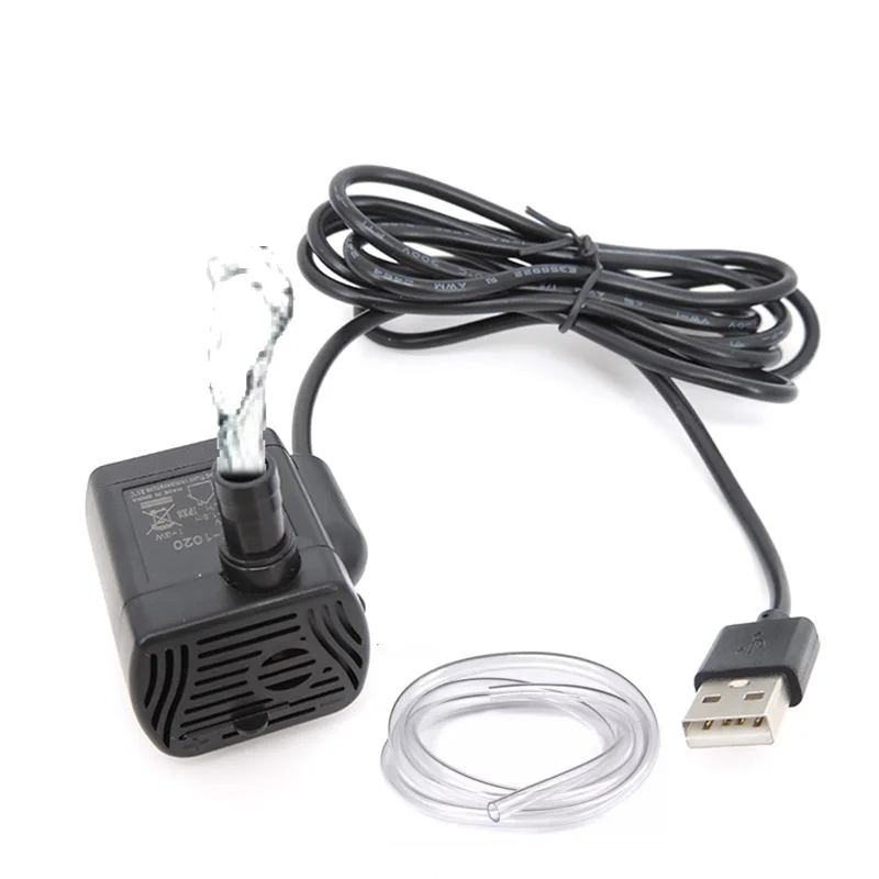 Pompe à eau USB 5V, 200L/H, filtre de radiateur, faible bruit, moteur sans balais, accessoires réglables, SubSN