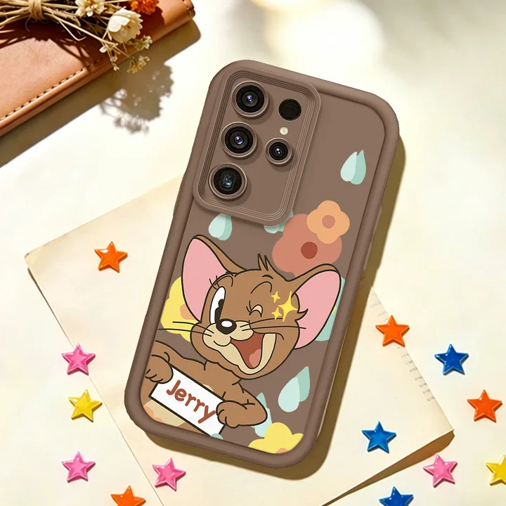Charming Tom and Jerry Cartoon Matte Soft Phone Case
