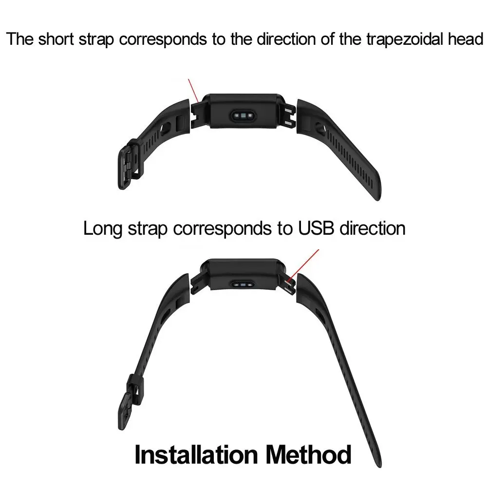 New Soft Silicone Strap Sports Replacement Watch Band for HUAWEI Band 4 ADS-B29 / Honor Band 5i  ADS-B19 Smart Watch Accessories