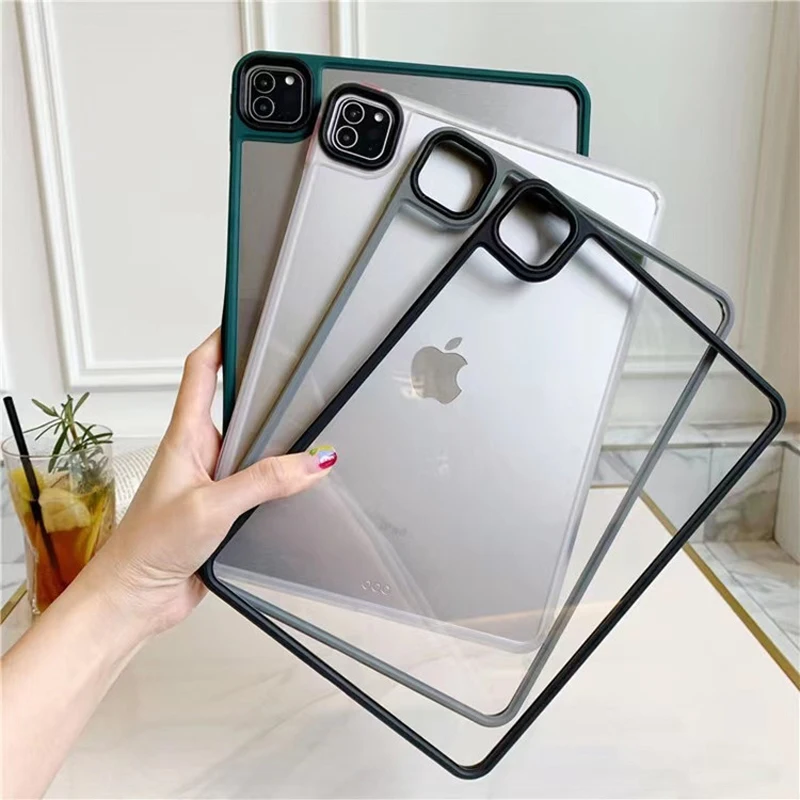 Transparente Transparente para Ipad Capa Dura à Prova de Choque Manga 10.2 13 Mini 10 Generation Ipad Air Pro 2024 11 129 102 Case