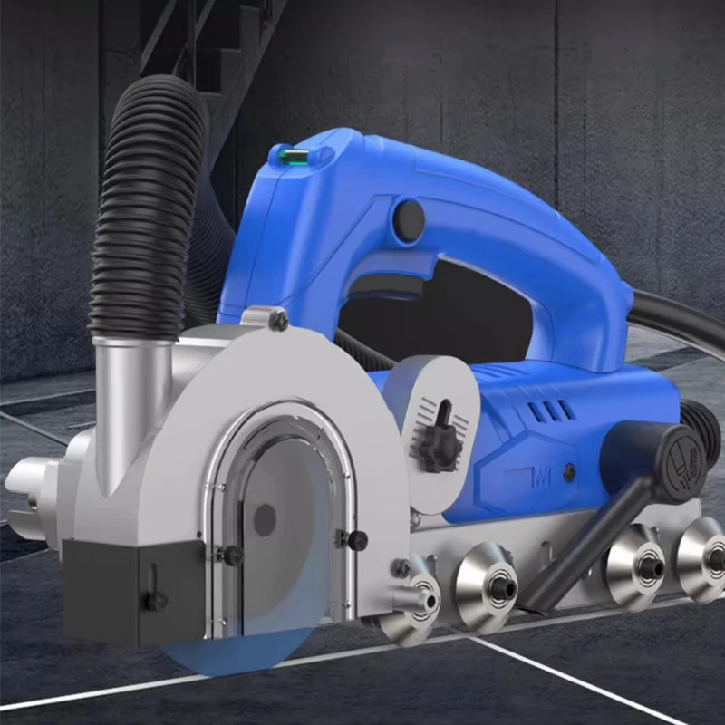 Electric Porcelain Floor Tile Seam Cleaner Dustless Slotting Construction Tool Tile Gap Cleaning Machine Grout Removal Tool